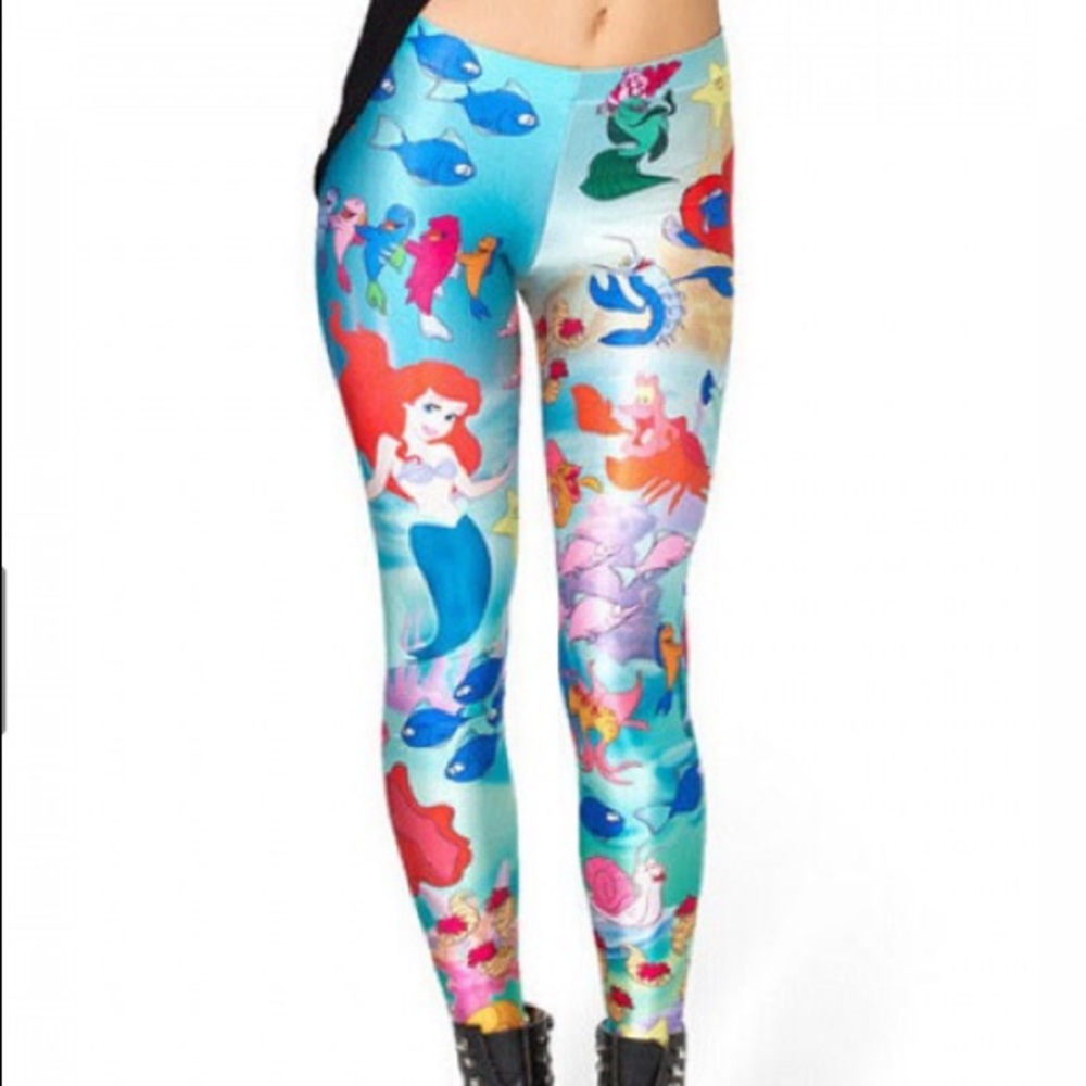 THE LITTLE MERMAID ARIEL LEGGINGS GYM YOGA PANTS